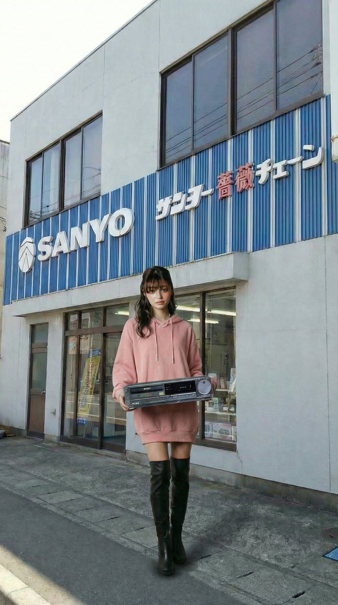 maytokuofficial's tweet photo. 石川県
野々市にある

サンヨー薔薇チェーンに来たよ

コマーシャルで
旦那:修理は私に
妻:販売は私に

とコマーシャルで言ってたので

ビデオの調子が悪いから
修理に持ってきたら

「それbetaだからウチじゃ無理」って
言われたよ、、、

👉AIで石川県の懐かしいところを
散歩してます。 https://t.co/H91yOyEZv9
