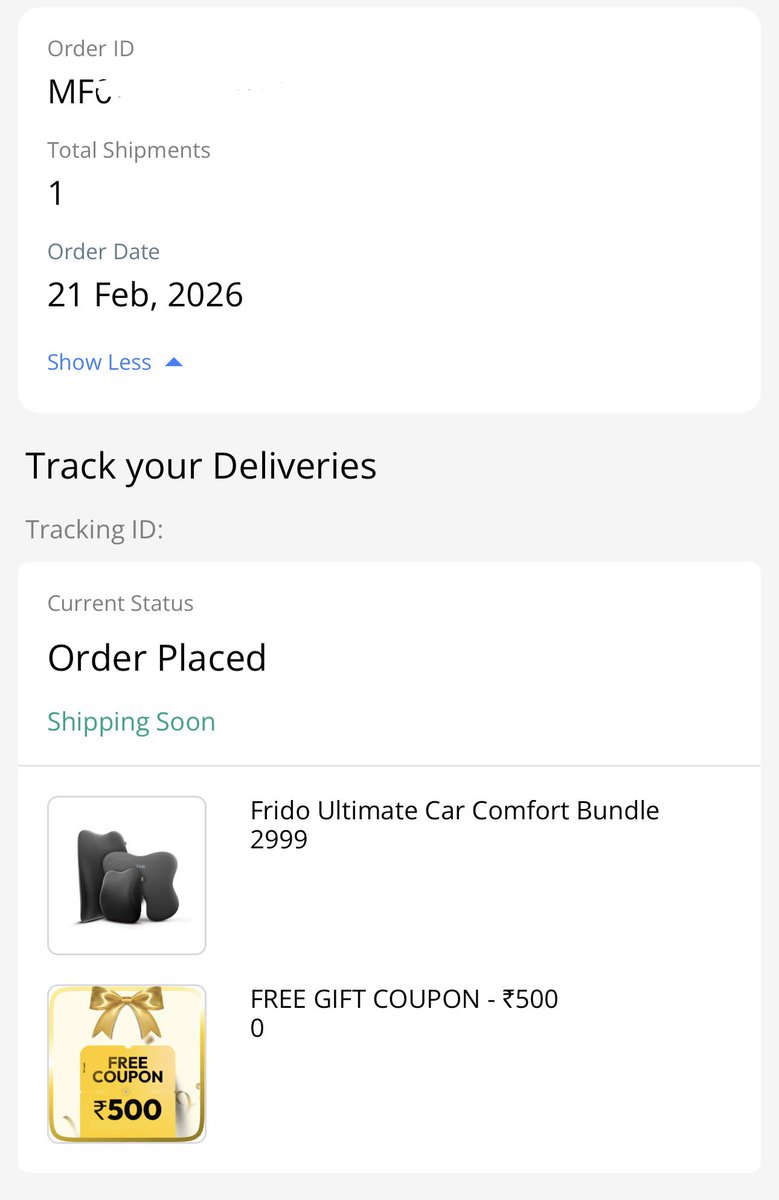 Mumbai_Helper's tweet photo. @frido_official @ganeshsonawane Sirji, if you are done making product then please fix your logistics as well. 

Placed an order on 21 Feb the product is still not shipped.

Escalation was done yday but your customer team told it will take 24-48 hours to respond to the escalation. https://t.co/1OekhmNfQ5