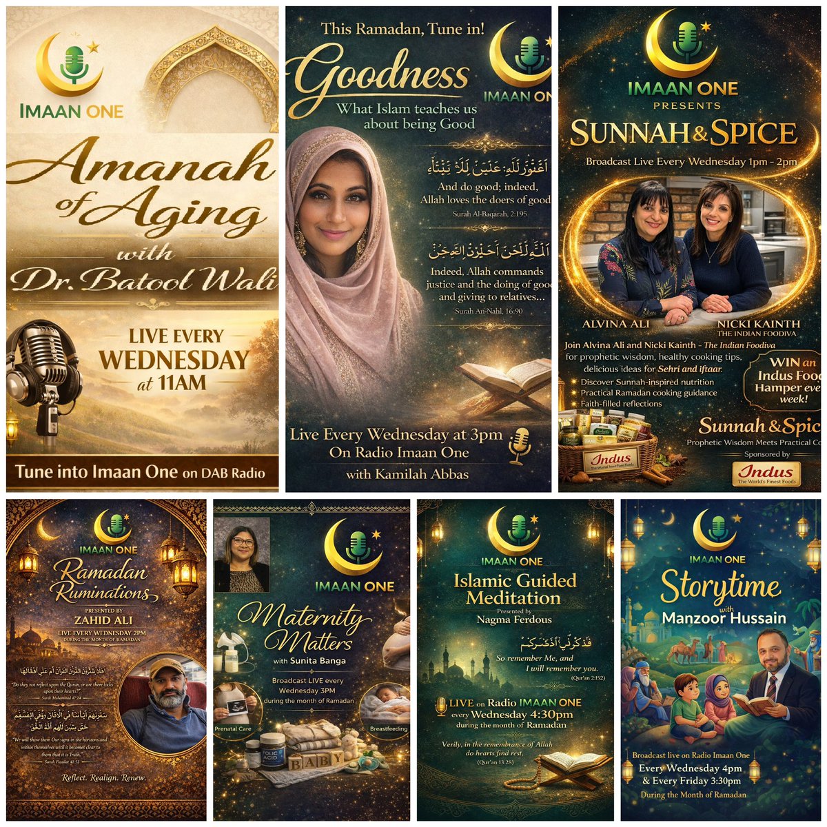 🎙️✨ WEDNESDAY LINE-UP ON Imaan One ✨🎙️

Your Wednesday is packed with inspiration, conversation, learning, and a little fun too.

🎧 Tune in on DAB Radio
📺 Watch live on Facebook &amp; YouTube
🌎 streaming.radio.co/sdc1941ff2/lis…

Set your reminders and stay plugged in all Wednesday 💛