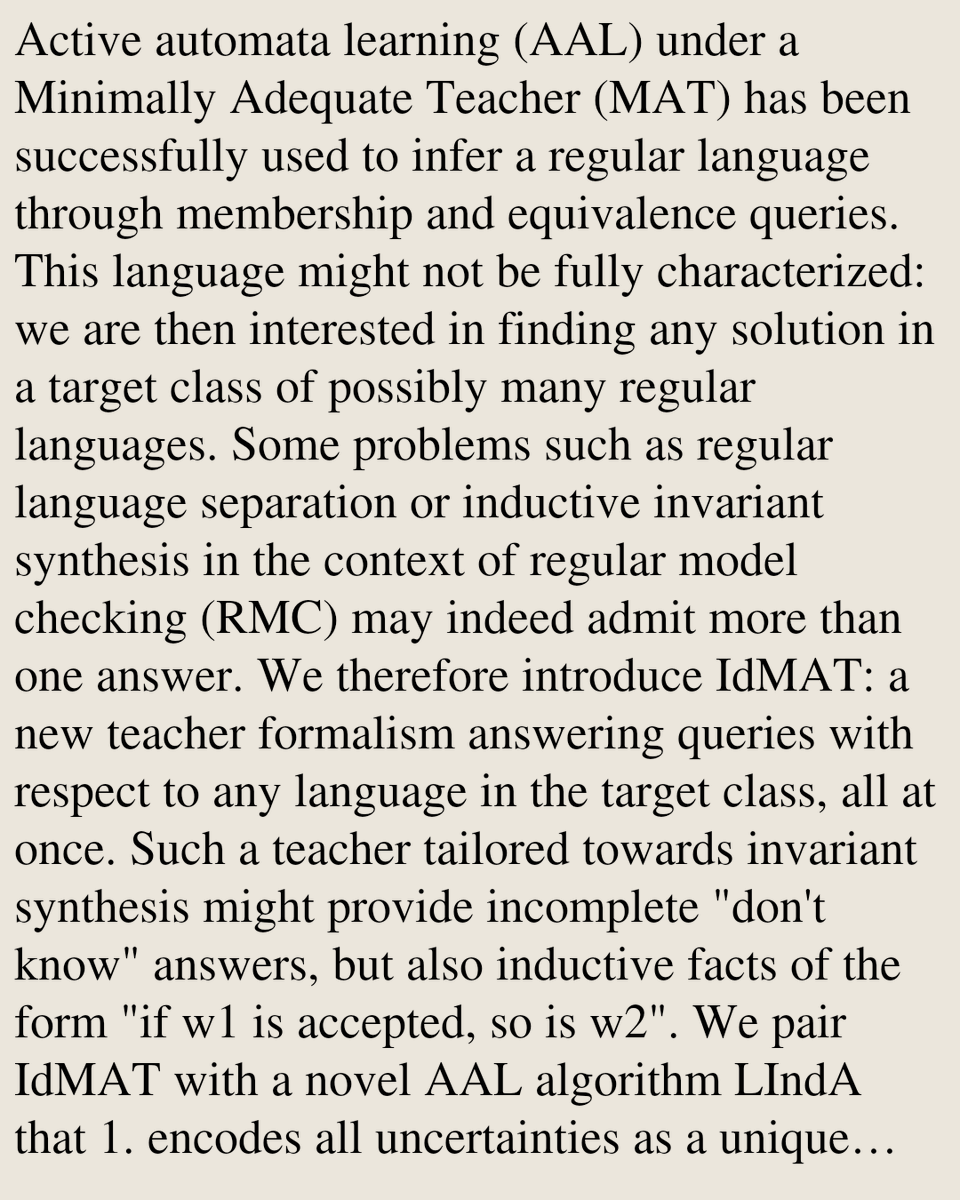 Formal Languages and Automata Theory arXiv tweet media
