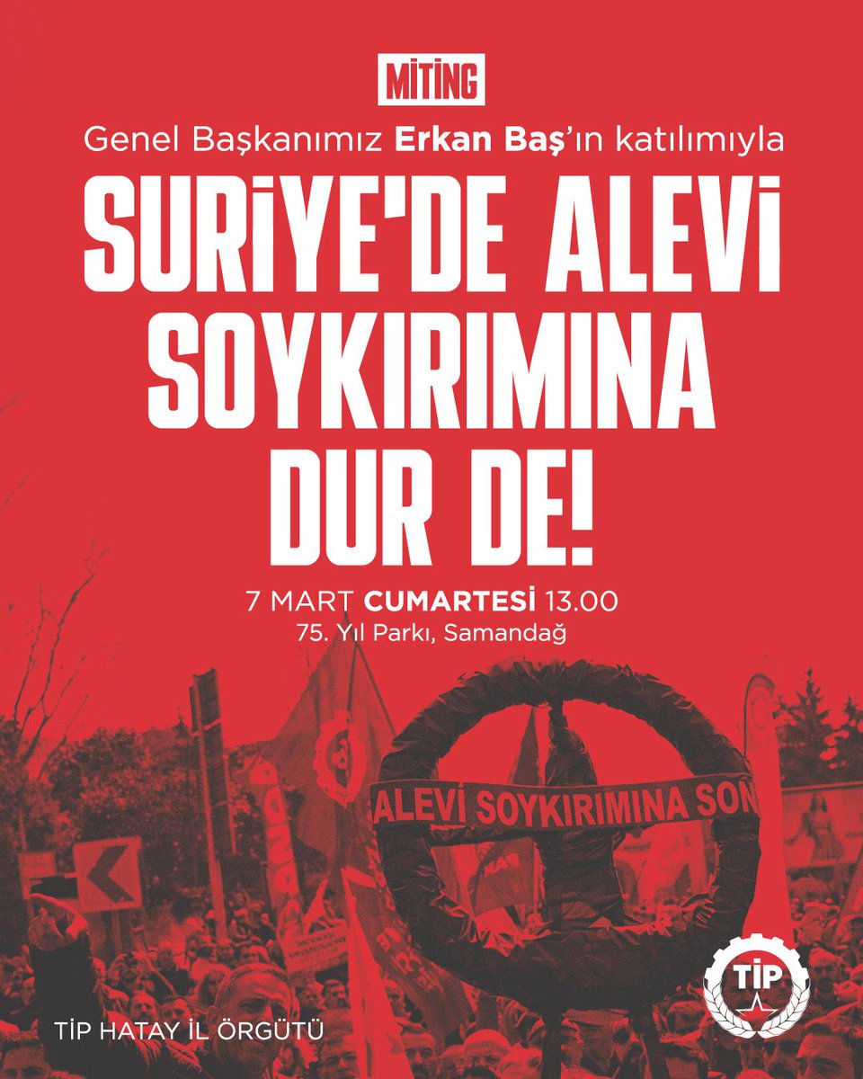 Türkiye İşçi Partisi - Hatay (@tip_hatay) on Twitter photo 