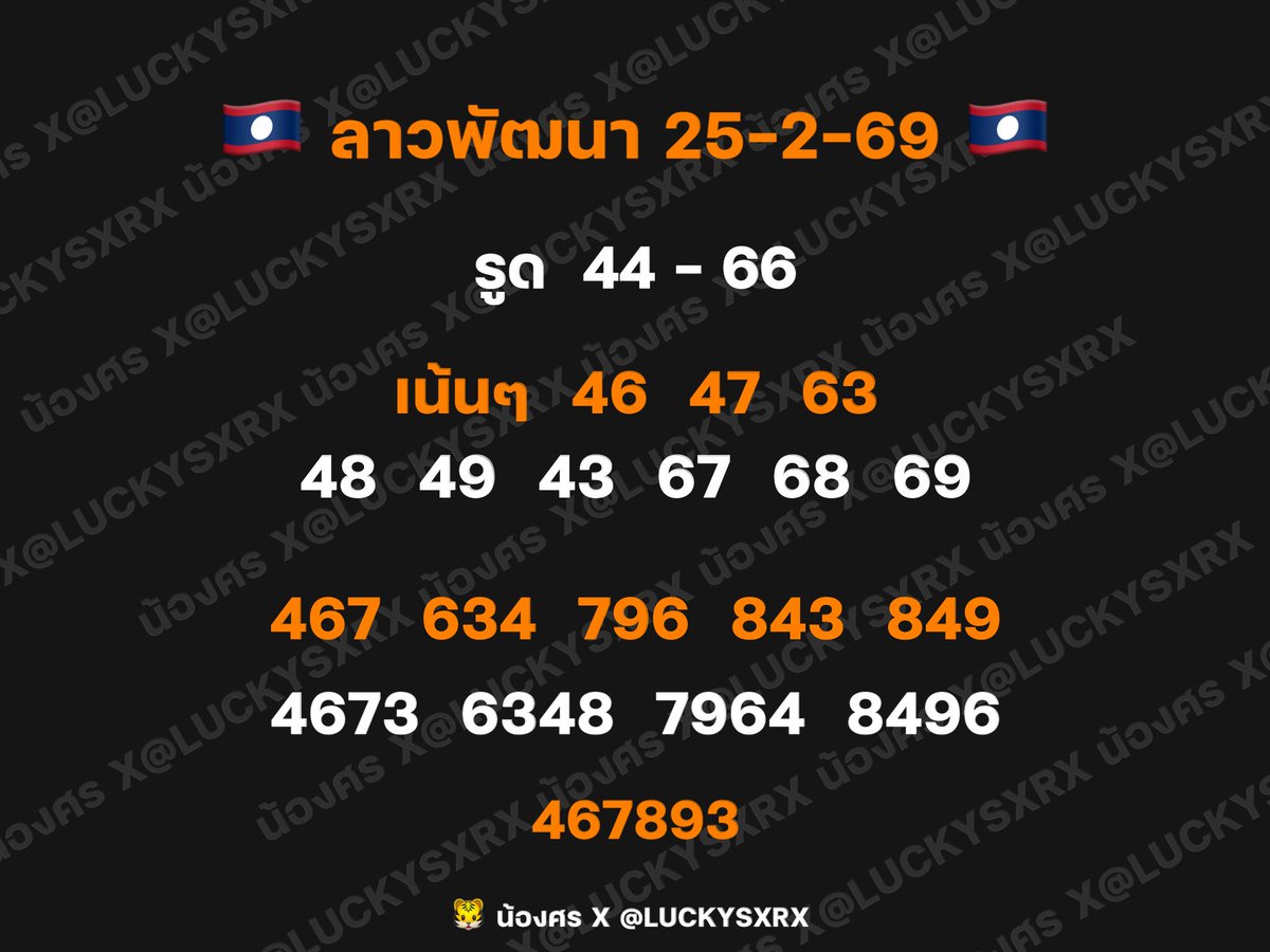 LUCKYSXRX's tweet photo. 🇱🇦ลาวพัฒนา 25-2-69
กด 🩷 กดรี เป็นกำลังใจให้น้องศรด้วยนะค้าบ  
ซัพพอร์ตน้องศร 🩷🐯

🔥3 ตัว : 24 เฮง
https://t.co/LA6EfVYokl

🔥 4 ตัว : จ่ายดี
https://t.co/ldEHej7rxd https://t.co/MtREPA1fDD