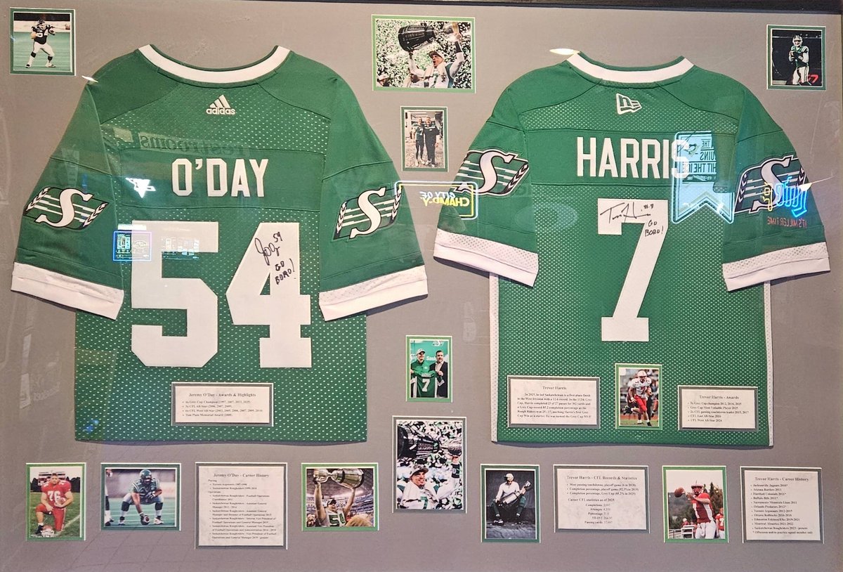 #Riders GM Jeremy O'Day and quarterback Trevor Harris at the <a href="/EdinboroHotel/">Edinboro Hotel Bar</a> for the Pennsylvania State Athletic Conference <a href="/PSACsports/">PSAC Sports</a> 75th Anniversary Celebration.

#CFL