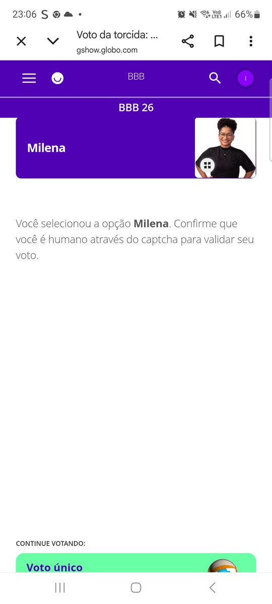 Iolaneidy's tweet photo. @mutiroesjonas Voto da torcida está bloqueada 🚫 
Não sei o que aconteceu https://t.co/brw4NGhKHr