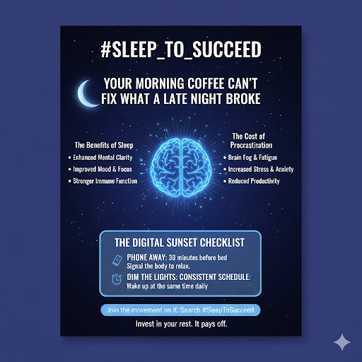 afcreporter's tweet photo. 1/3 Are you paying the "Cost of Procrastination"? 📉
​Brain fog, fatigue, and increased anxiety are the hidden taxes on your success. It’s time for a Digital Sunset. 🌅 https://t.co/hQubUlyZWe