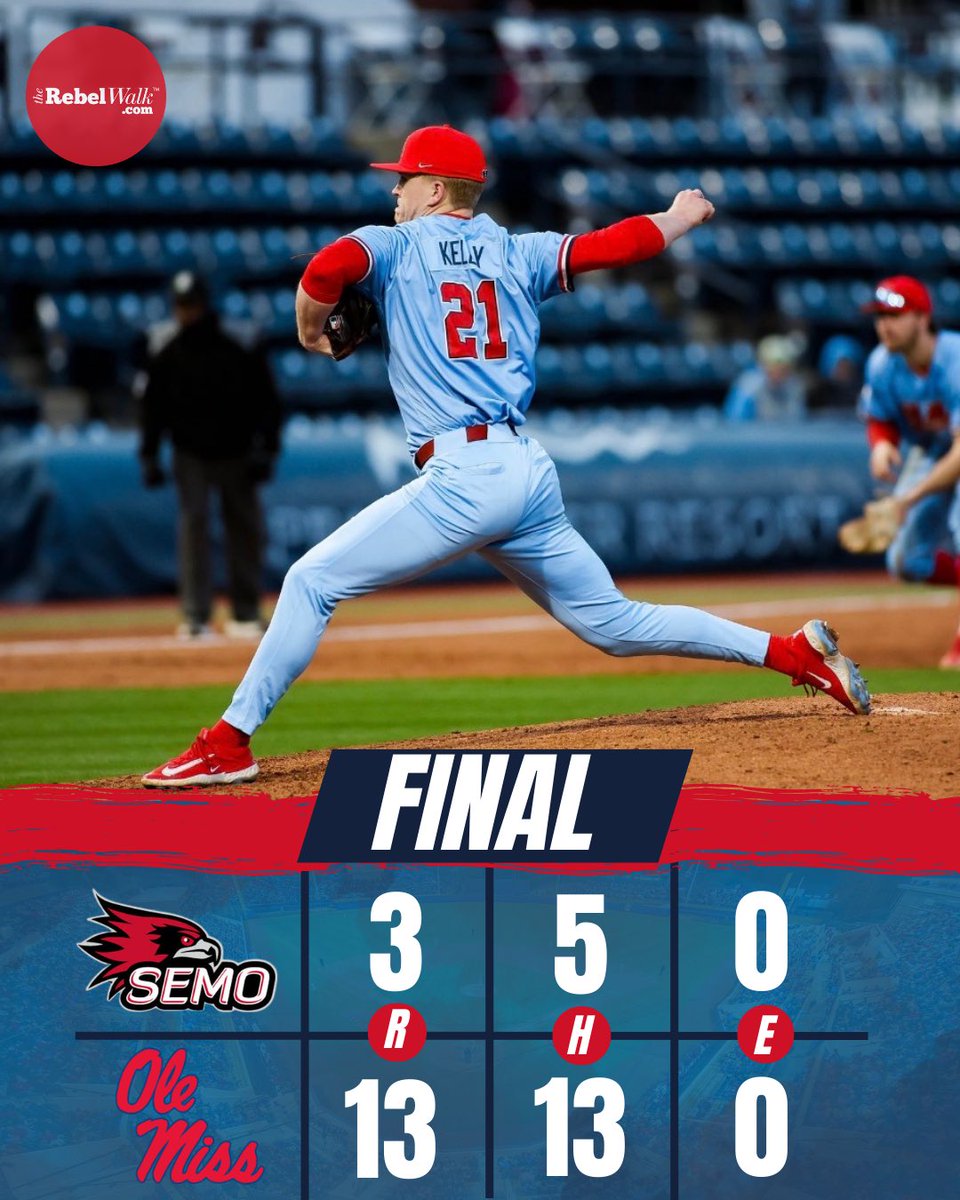 Ole Miss wins again! They are 9-0 to start the season after today’s 13-3 win over Southeast Missouri.