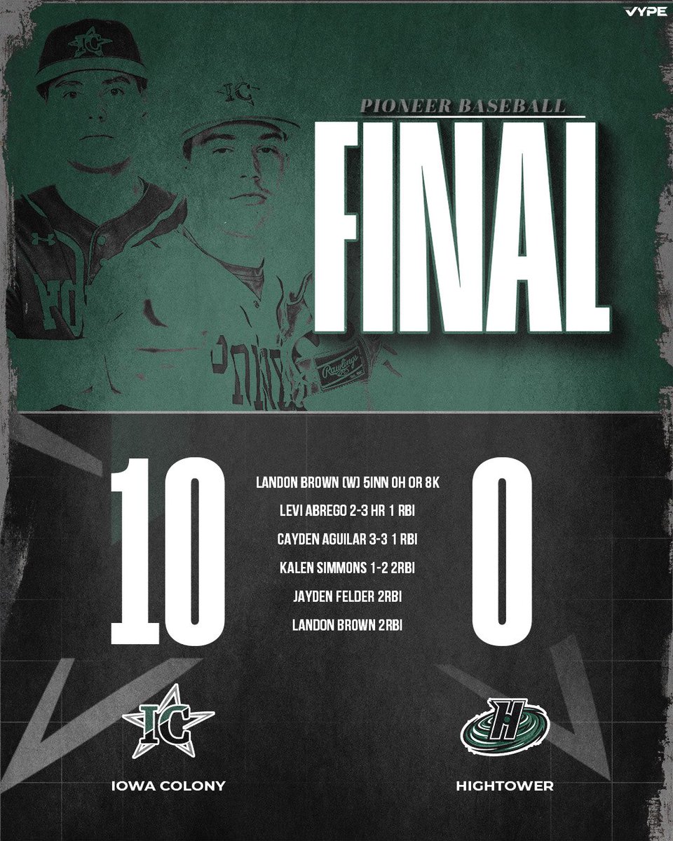 Iowa Colony Baseball tweet media