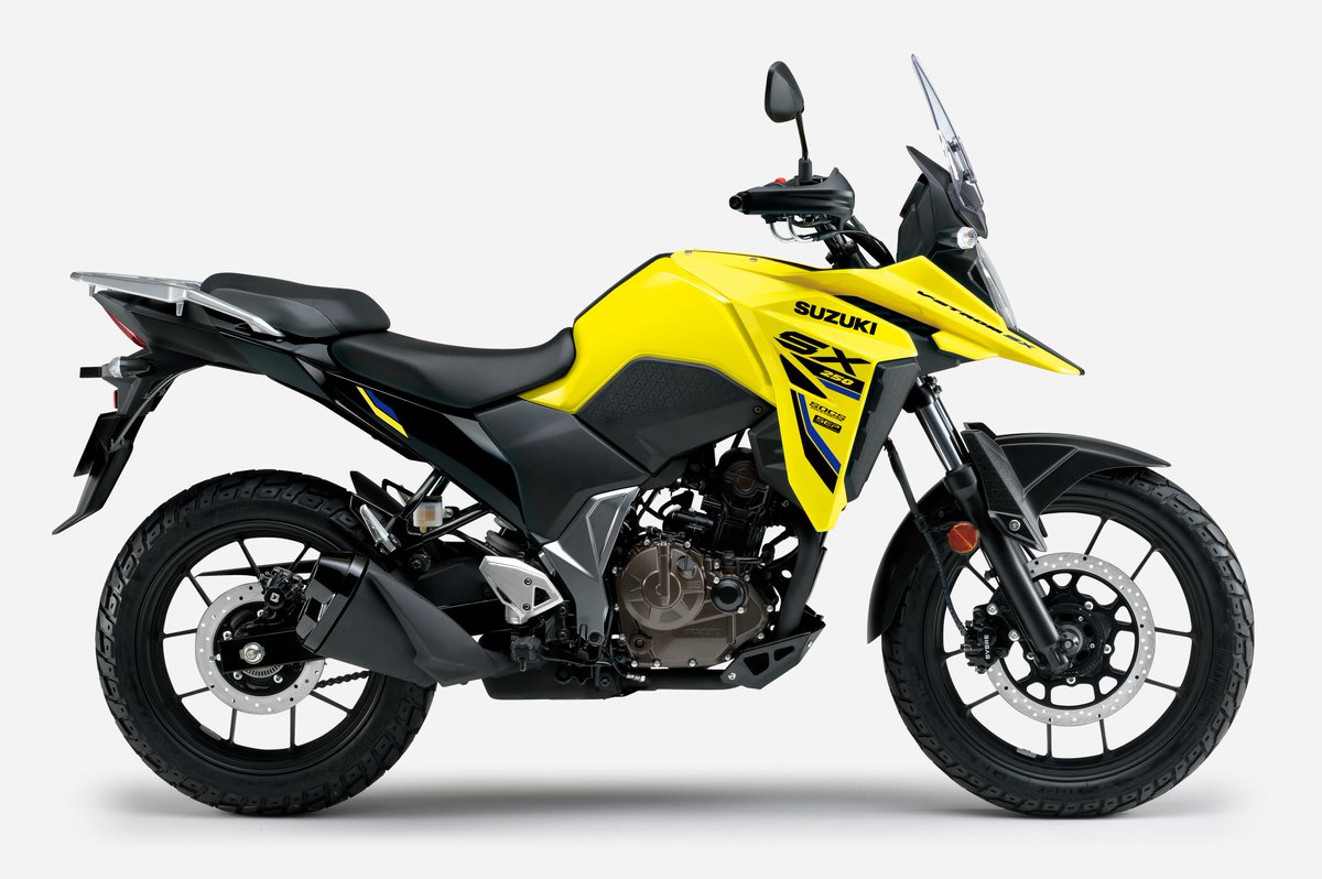 suzukicojpmotor's tweet photo. 【製品リリース情報：Vストローム250SX】
街を駆け抜け、ツーリング先のワインディングロードや未舗装路を自由に楽しむ。V-STROM250SX カラーチェンジして登場。
発売日：2026 年3月5日 (木)
https://t.co/iPpw3SwgDO https://t.co/jOleiBfSVJ