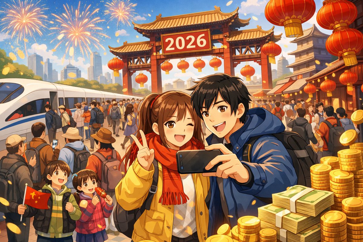 休みが1日増えた効果も出ているようです。

【中国株】春節連休、26年の国内旅行者数と支出額は過去最高を更新

詳細はこちら🔽
nikihou.jp/news/news_list…