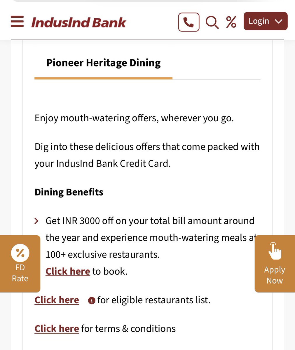 imuntitled_'s tweet photo. Absolutely shocking from @MyIndusIndBank 

The @eazydiner Pioneer Heritage Dining benefit that offered up to ₹3000 off at luxury restaurants has quietly vanished. No prior intimation. No 30-day notice. Just “Invalid Coupon”.

This isn’t some seasonal perk. This was a core card benefit highlighted on their own website.

@RBI guidelines clearly require banks to give customers at least 30 days’ prior notice before discontinuing or modifying key features of a credit card.

Silently pulling a flagship dining benefit is not just unfair, it raises serious compliance questions.

Cardholders deserve transparency. @indiebyindusind care to explain?
.
.
@EazyDinerCares @skh27 @bhavyegoel @KapilChopra72