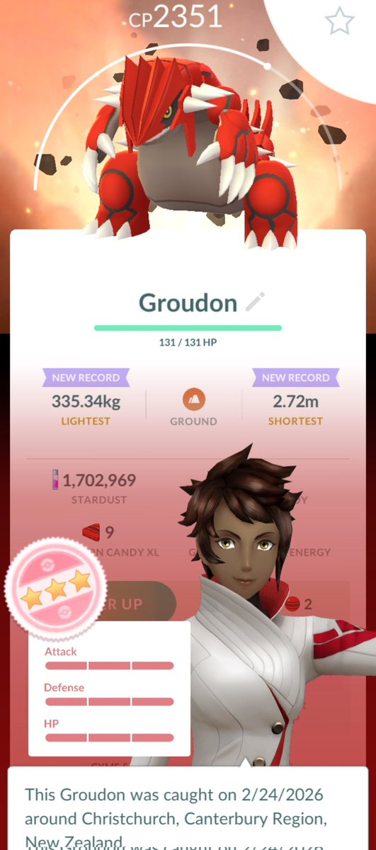 Hundo Groudon with background! Thank you <a href="/JollyNotNow/">💫✨Lexi Luck✨💫</a> . I jumped into your raid.