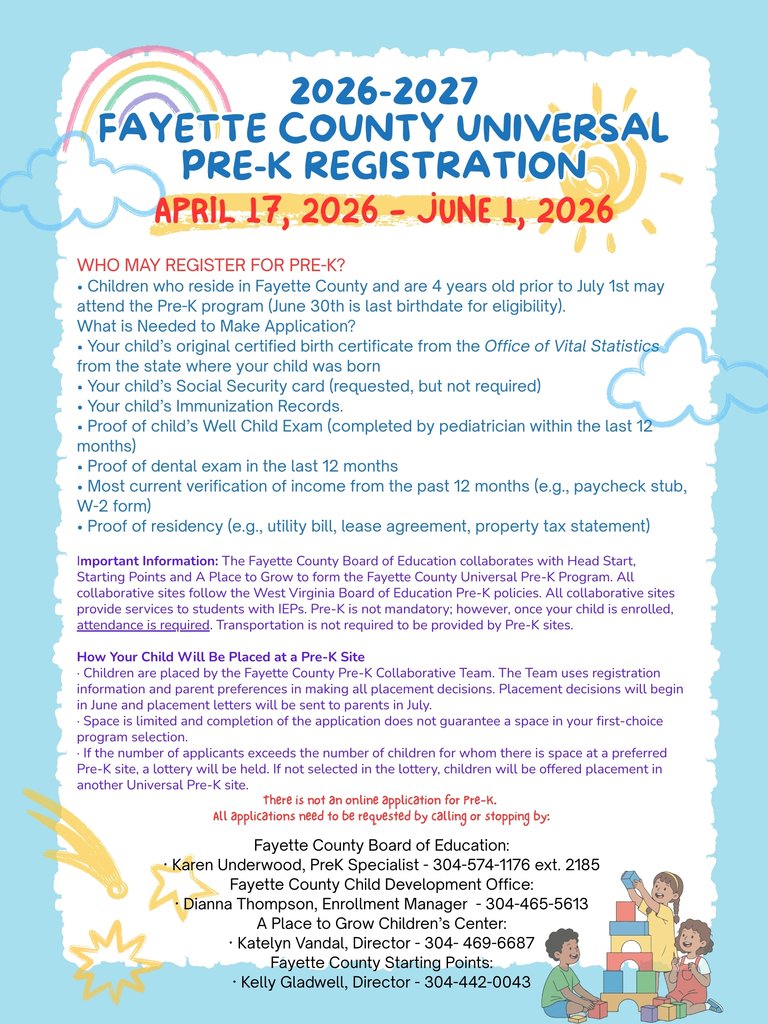 Fayette County Schools WV tweet media