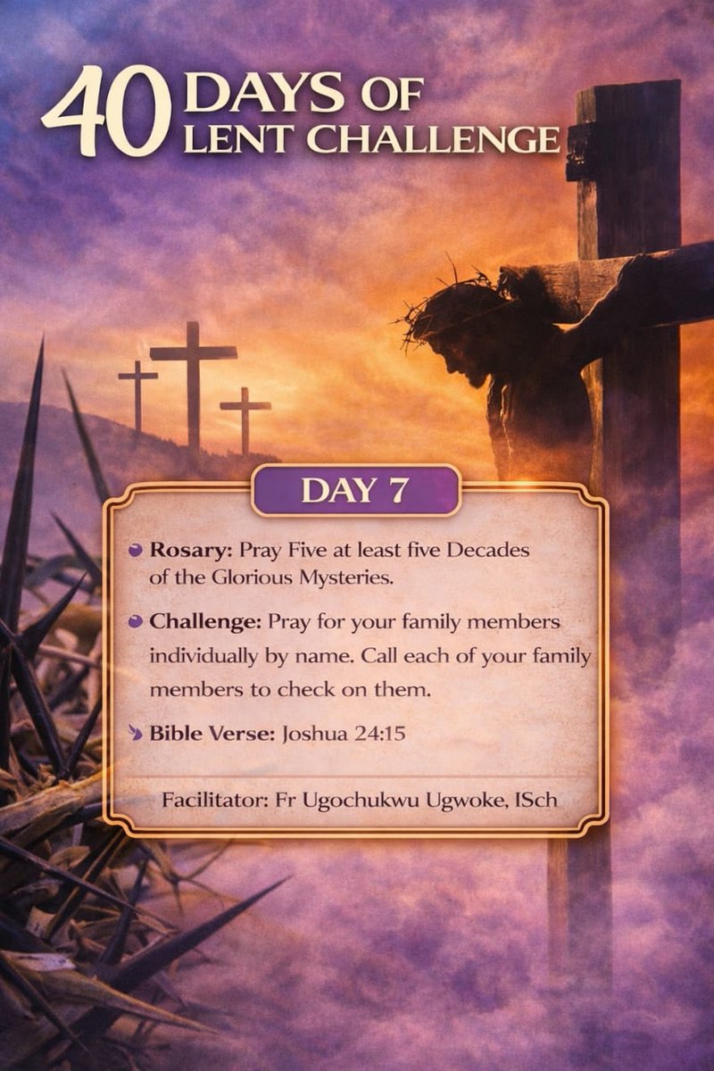 FrUgochukwu's tweet photo. 40 Days of Lent Challenge:

Day 7 https://t.co/J5d9XyccG0