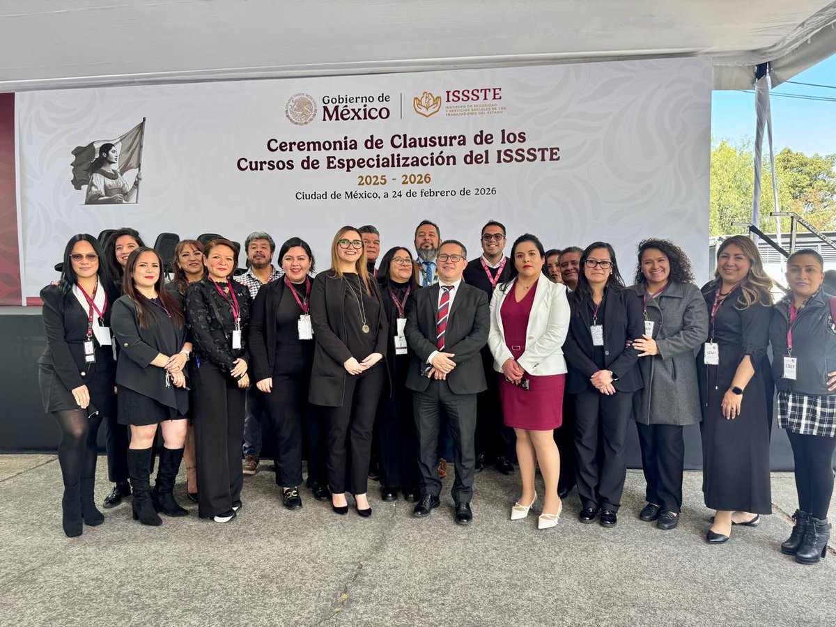 YolandaASP's tweet photo. Se realizó la Clausura de los Cursos de Especialización Médica del ISSSTE 2025–2026, encabezada por su Director General, Martí Batres Guadarrama; el Director Médico, Gustavo Reyes Terán; y el Jefe de Enseñanza e Investigación @jesusreynaf ¡Enhorabuena por este logro! https://t.co/ANCeKMPLvi