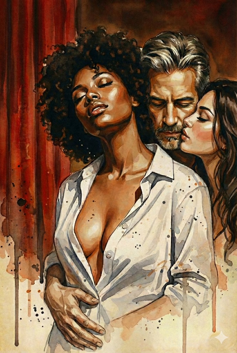 Otra imagen con Dalia y Gadiel, para el proyecto de arte con IA, cuadros en galeria y cripto NFTs 📷 #threesome #art #sexy #drawthings #zimageturbo #ai #llm