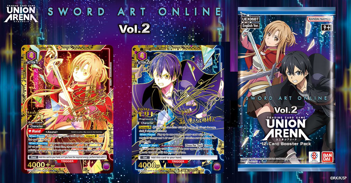 sword art online vol 2 booster box Union Arena TCG JAPANESE main image 0