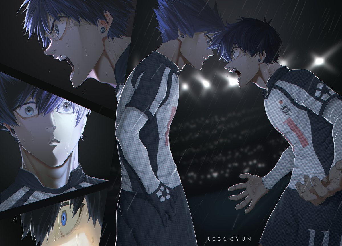 isagi vs karasu - blue lock color