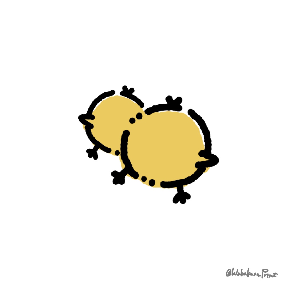 nskw_printing どぞ！ゆるヒヨコちゃんです！
