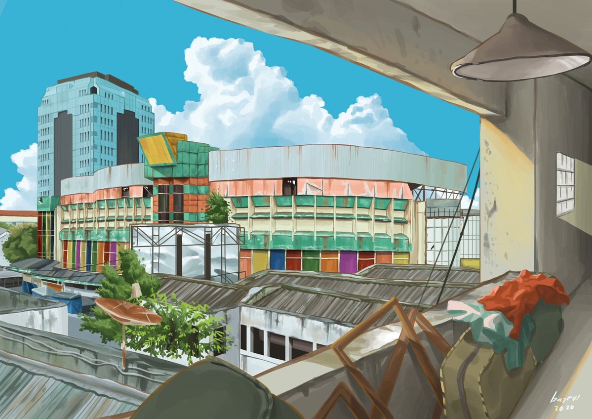 Hi I'm bajrul. I love drawing roofs and clouds with little bit of ordinary local buildings and plants. Or some water tanks if ever there was one. Usually there was.