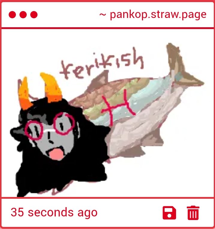 What is this!! Homestuck fish!? It's drawn so well! But I don't know who this is!