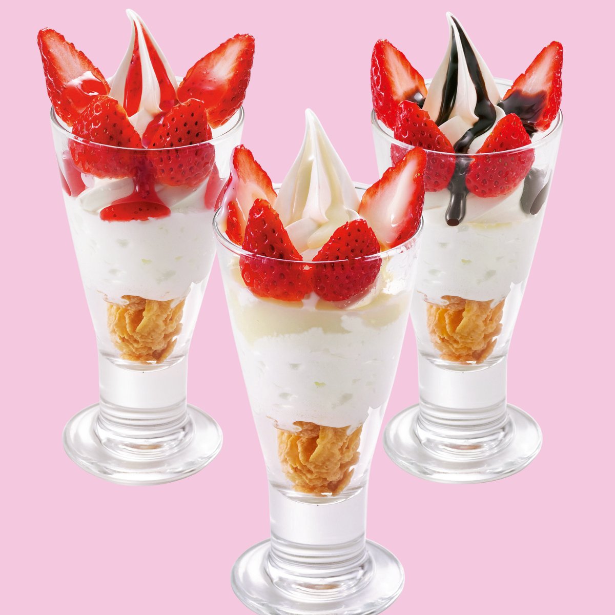 marugen_ramen_'s tweet photo. 🍓期間限定🍓
「春いちごミニパフェ」

甘味と酸味のバランスが抜群な春いちごを
ひんやりソフトクリームと一緒に召し上がれ😍🎶
ソースは いちご・練乳・チョコ からお選びいただけます❗️ https://t.co/kjFAgTctMY