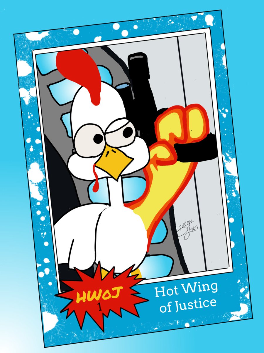 HotWingJustice's tweet photo. National Trading Card Day. #haroldandhishotwingofjustice #hotwingofjustice #thedailyharold #art #justdoinit #therealdeal #fearlesscartooning #comics #comicbooks #HWoJ #originalcharacter #YourNewFavoriteArtist #topartist #BrianLynch https://t.co/l07xqHQZNw