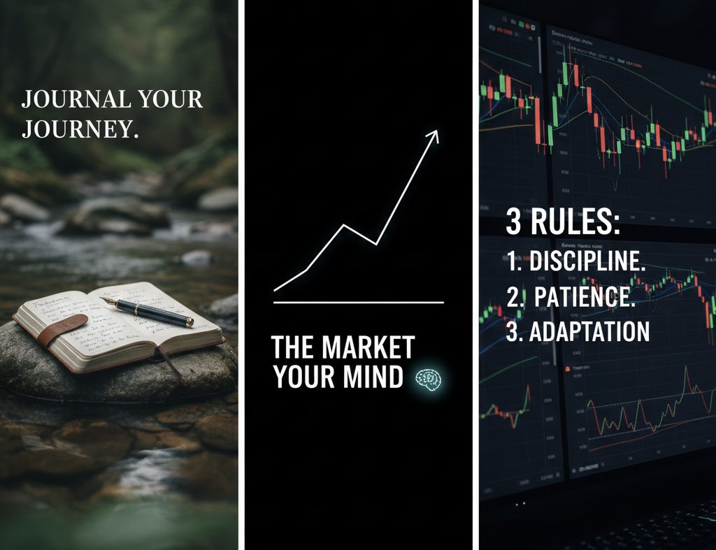Success in trading isn't about being "right" more often; it’s about how much you learn when you’re wrong. 📚

The market doesn't care about your ego, your bills, or your "conviction." It only cares about price action. Stop trying to master the charts and start mastering your own