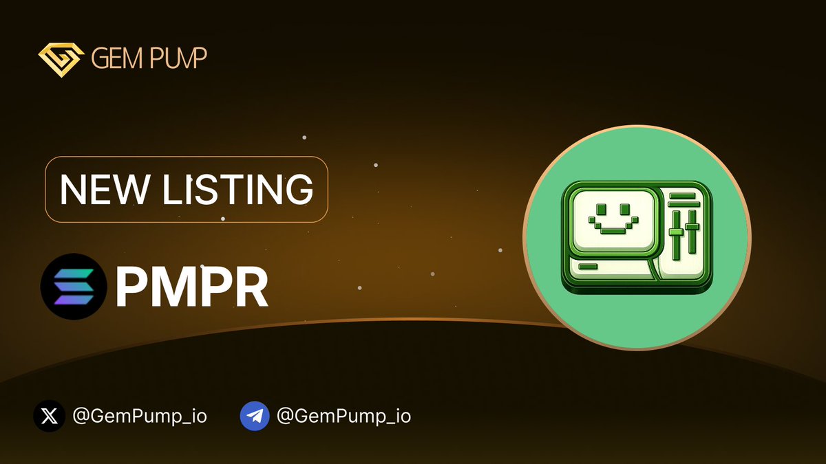 Gempump_io's tweet image. 👏 #PMPR listed on GemPump.io 🤝@GemPump_io

📄 CA:AX9D7Nqtu3enaeL4ELxoagsNV7AyEQEhK2ziwiyJpump

 ✖️ X：x.com/pmprbot

💎 GemPump：gempump.io/token/pmprbot

#NewListing #GemPump #100xGem