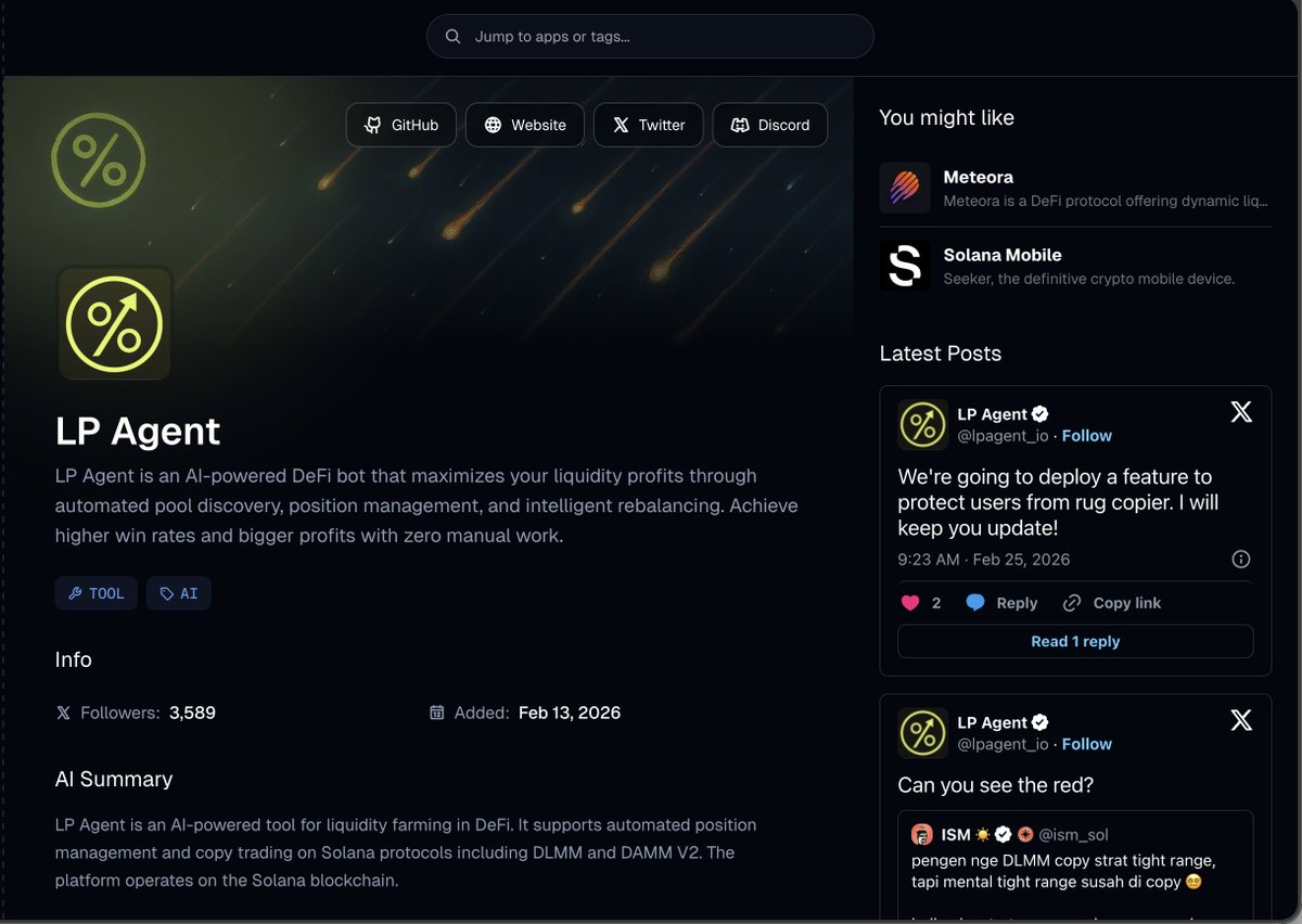 LP Agent tweet media