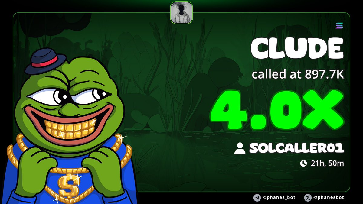 solcaller01's tweet photo. Solcaller01 🚀♂️
 Watch your entry on $CLUDE
$SOLANA

CA>>
AWGCDT2gd8JadbYbYyZy1iKxfWokPNgrEQoU24zUpump
 
Sweet 4x up profit from my calls 
Add up to my telegram for more calls 🚀♂️
LINK 🔗:https://t.co/Kkr2hTbSqS

#Cryptocurrency #SolanaAirdrop #TodsFW26 #memecoin https://t.co/qv8uamT9b1