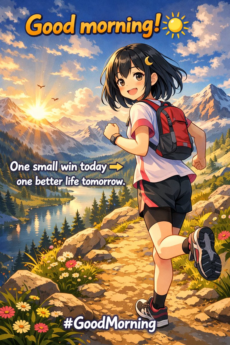 Good morning ☀️ 

one small win today → one better life tomorrow.

 #GoodMorning #X #GoodMorningX
