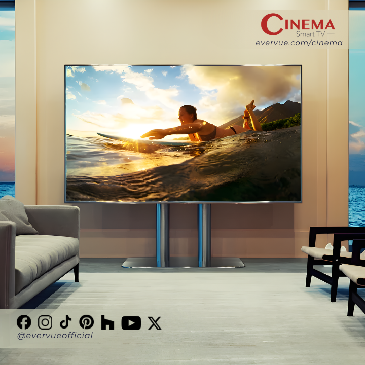 evervueofficial's tweet image. Bring the big screen into your home movie room! ✨

The Cinema Smart TV comes with a super 4K Ultra HD resolution so every detail of its vibrant display is maximized. 

Link in bio for more details! 

#Evervue #CinemaSmartTV #homeentertainment #hometheatergoals #cinemaexperience