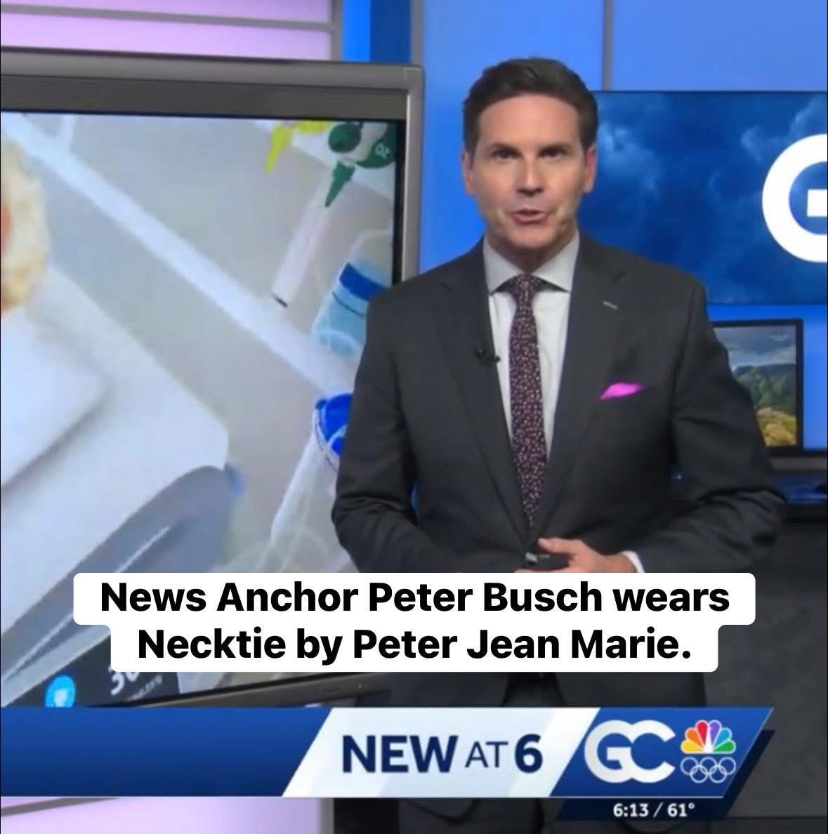 Thank you <a href="/peterbuschTV/">Peter Busch</a> for sporting Peter Jean Marie Neckties 7 years straight. #PeterJeanMarie #GulfCoastNews #NBC