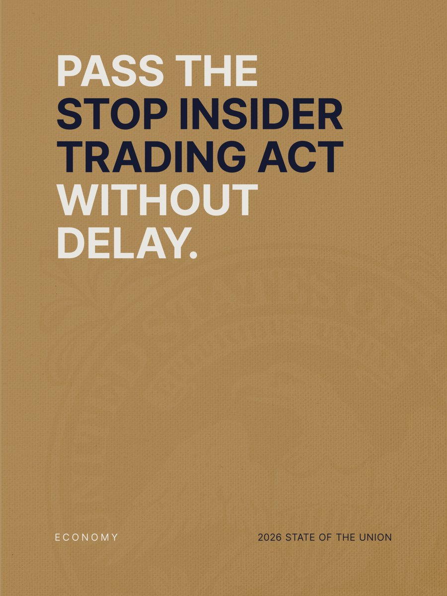 PASS THE STOP INSIDER TRADING ACT WITHOUT DELAY!