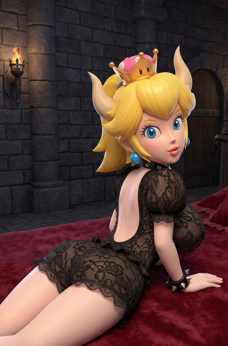 You get to bowsers castle and find Bowsette instead of Princess Peach. What will you do?