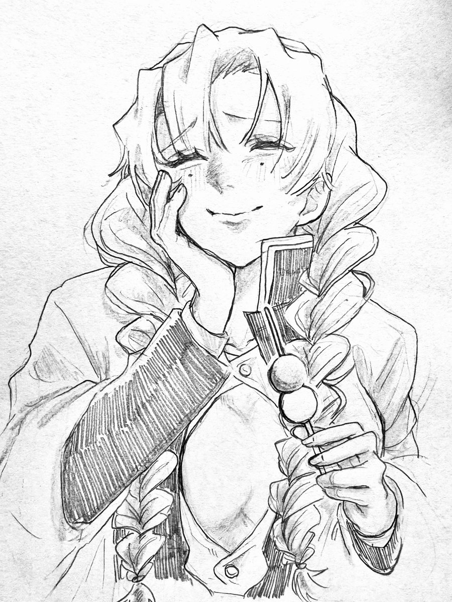 蜜璃ちゃん描くの楽しい♡