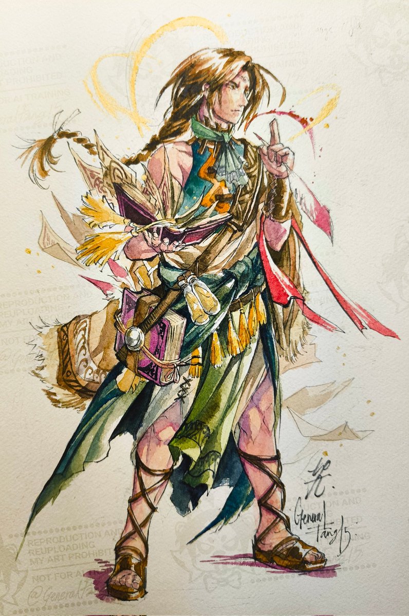 Scholar Felix ☀️ 

After the tragic loss of his sister, his family, everything, Felix lived on as an apprentice under Kraden's guidance, opening his doors to Alchemy, and his deepest fears where he conquered with newfound confidence: Life and Death.
#GoldenSun #黄金の太陽