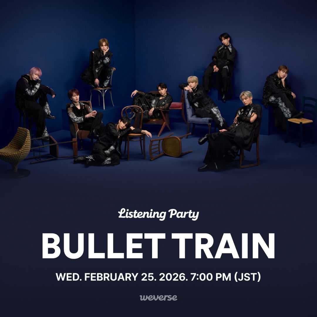 weverseofficial's tweet photo. 本日19:00から超特急のListening Partyを開催！🎉
もしかすると、メンバーたちもチャットに参加するかも...🚄

さらに、メンバー全員のサイン入りDVDが当たる
プレゼントキャンペーンも同時開催！！🎁

✅キャンペーン参加方法
　1. SpotifyまたはApple Musicの有料プランに加入し、Listening Partyと連携
　2. 超特急のListening Partyに参加し、チャットを送る

Listening Partyへの参加はこちら！🎧
https://t.co/W34mp4p2de

#超特急_Joker
#BULLETTRAIN
#Weverse
#Weverse_ListeningParty