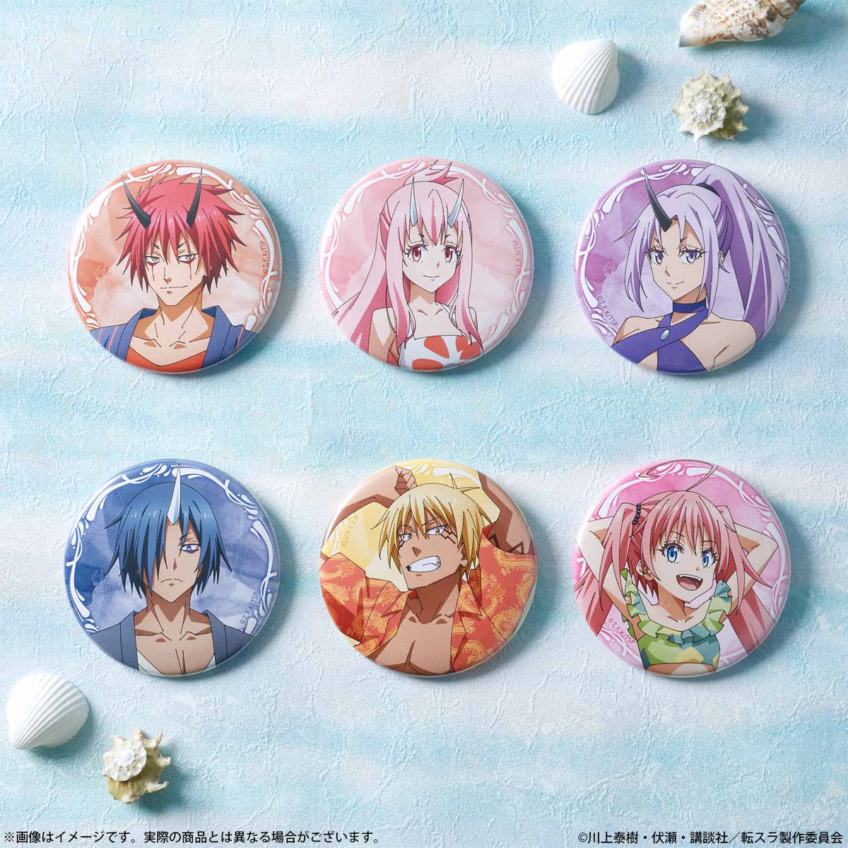 ③ランダム缶バッジ ver.A（全6種ランダム） ④ランダム缶バッジ ver.B