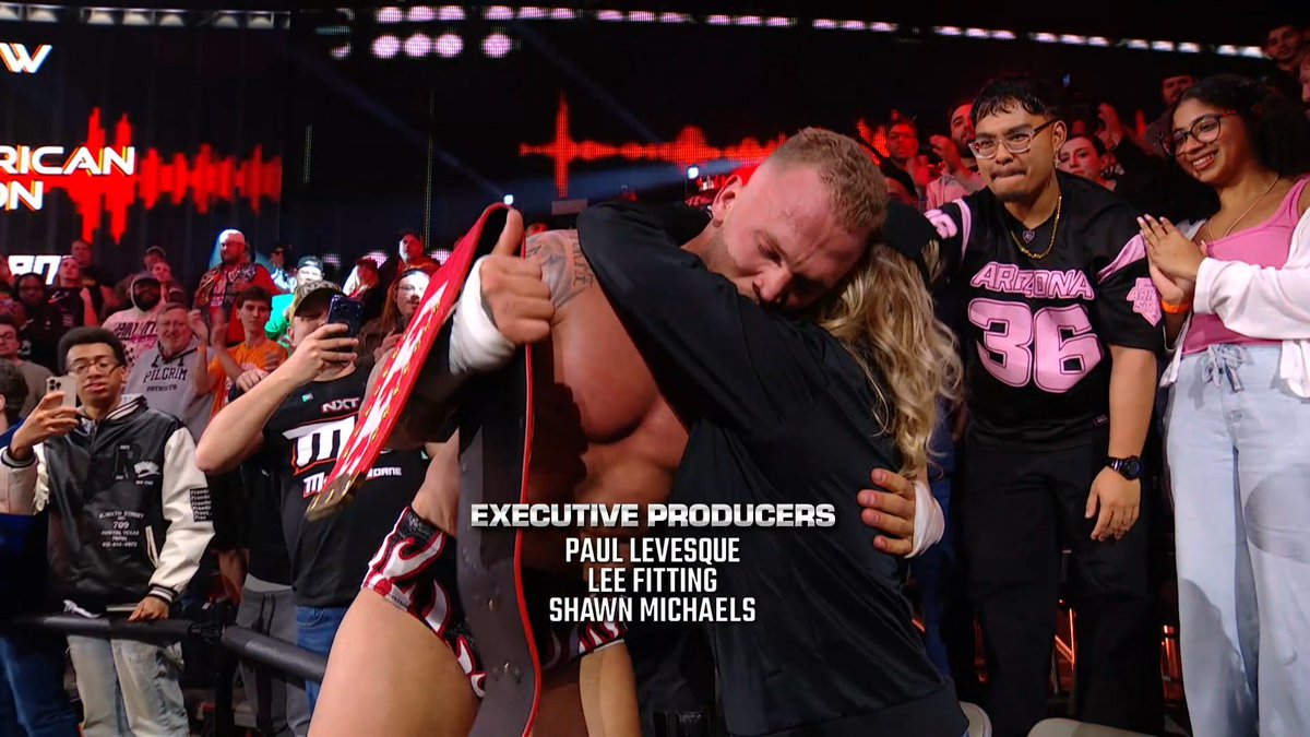 WrestleTalk_TV's tweet photo. Myles Borne celebrates his NXT North American Championship victory with his mom, who Vic Joseph mentioned recently battled cancer ❤️ https://t.co/VeczLy0cdu