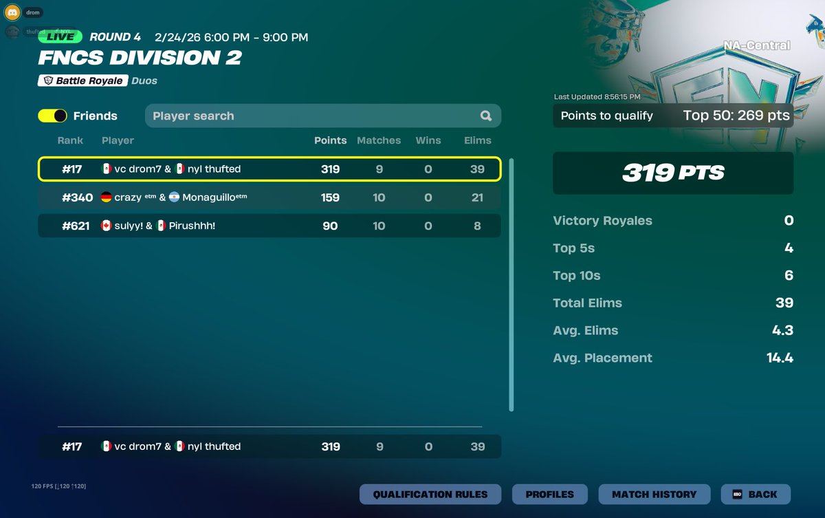 qual div 1 NAC y WEST w/<a href="/dromvrt/">qte drom</a>