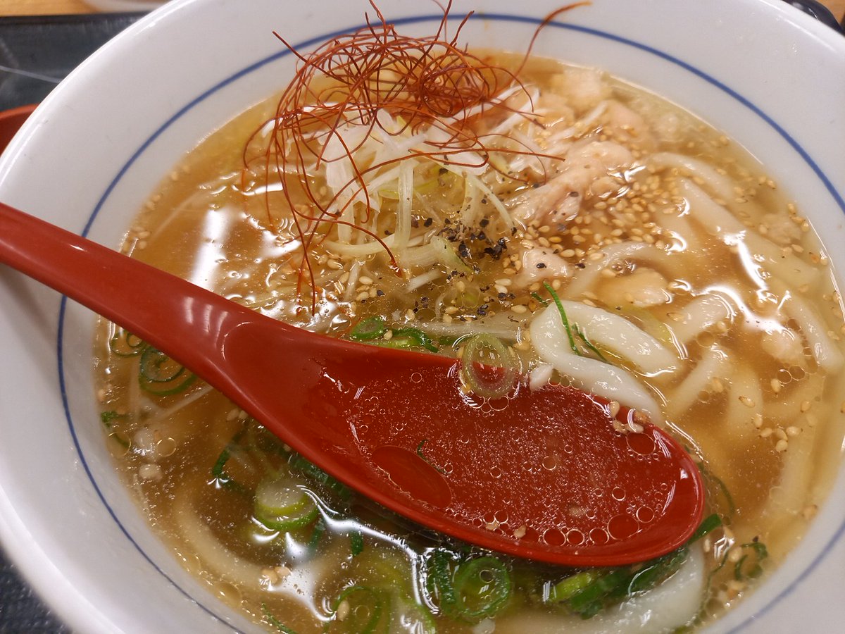 なか卯のおうどん。