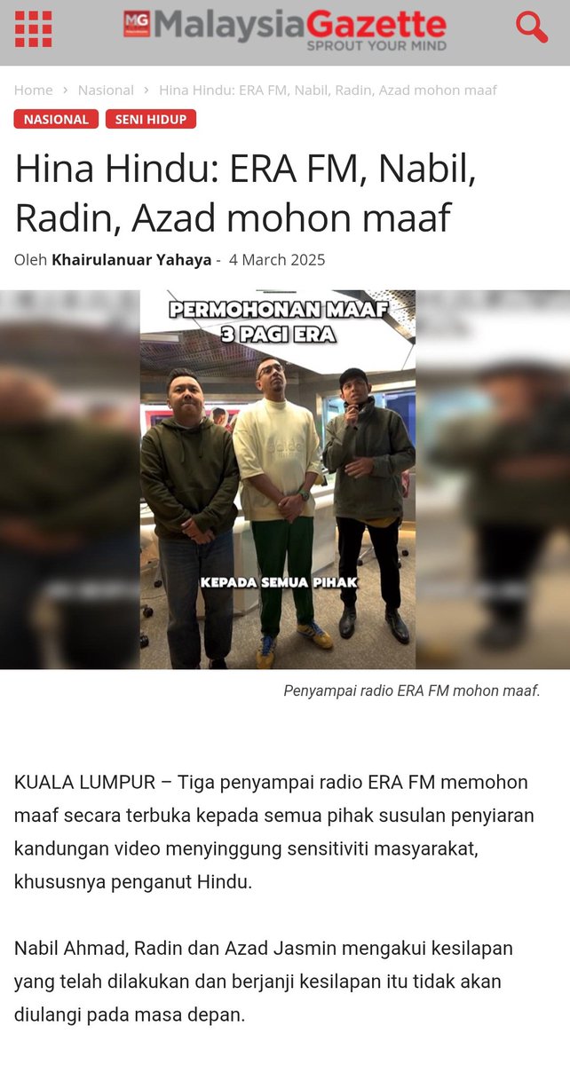 isu apa hari ini tweet media