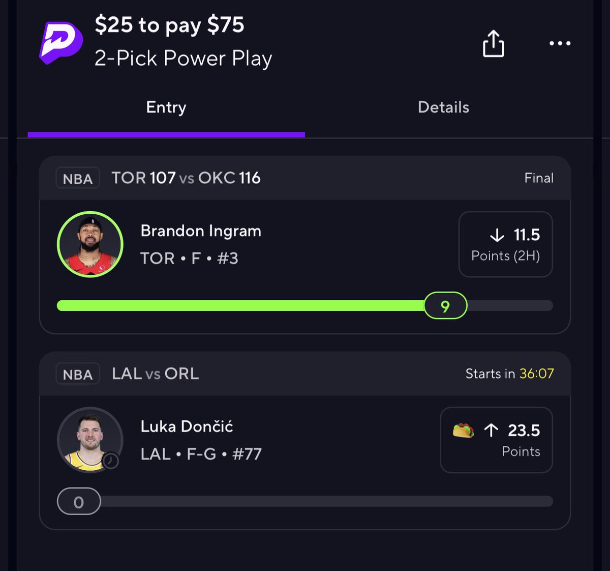 cash ingram U 2H ✅🌱

need doncic taco now 💪🏽