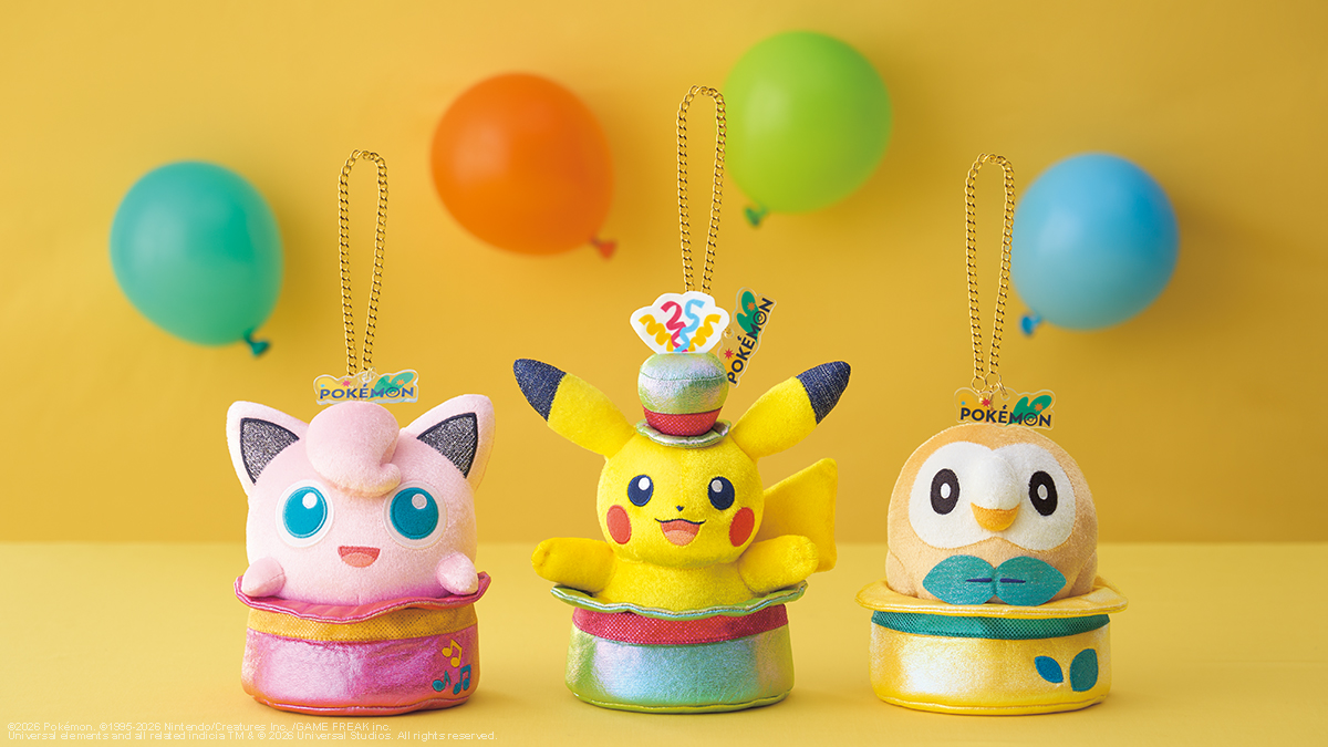 USJ 限定 25周年 ポケモン ピカチュウ プリン モクロー マスコット ユニバーサル・スタジオ・ジャパン公式 on X: 