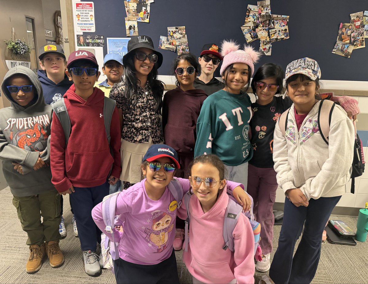 SpradleyElem's tweet photo. It’s HOPE Week and today we’re shading out negativity! 🕶️🎩
Wear your shades and your favorite hat to block out the bad vibes and let the positivity shine! ☀️
#HOPEWeek #ShadeOutNegativity https://t.co/aN5FgenruP