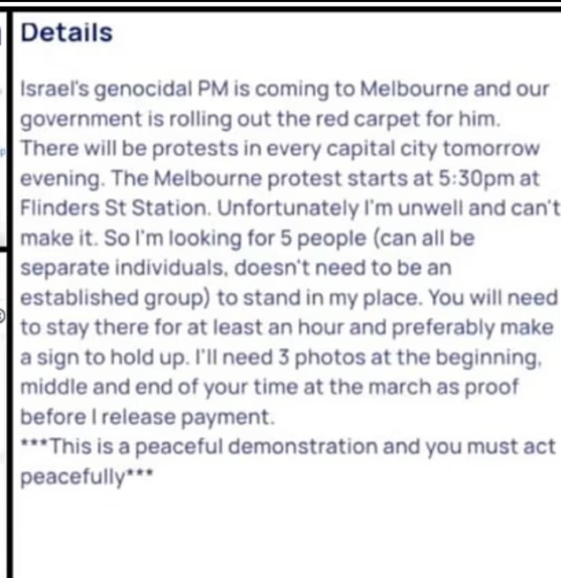 BREAKING: It’s been revealed that protestors were paid $100 an hour to protest against Israeli president Isaac Herzog in Melbourne, Australia.

The pro-Palestinian movement is organized and funded. Where is the money coming from?