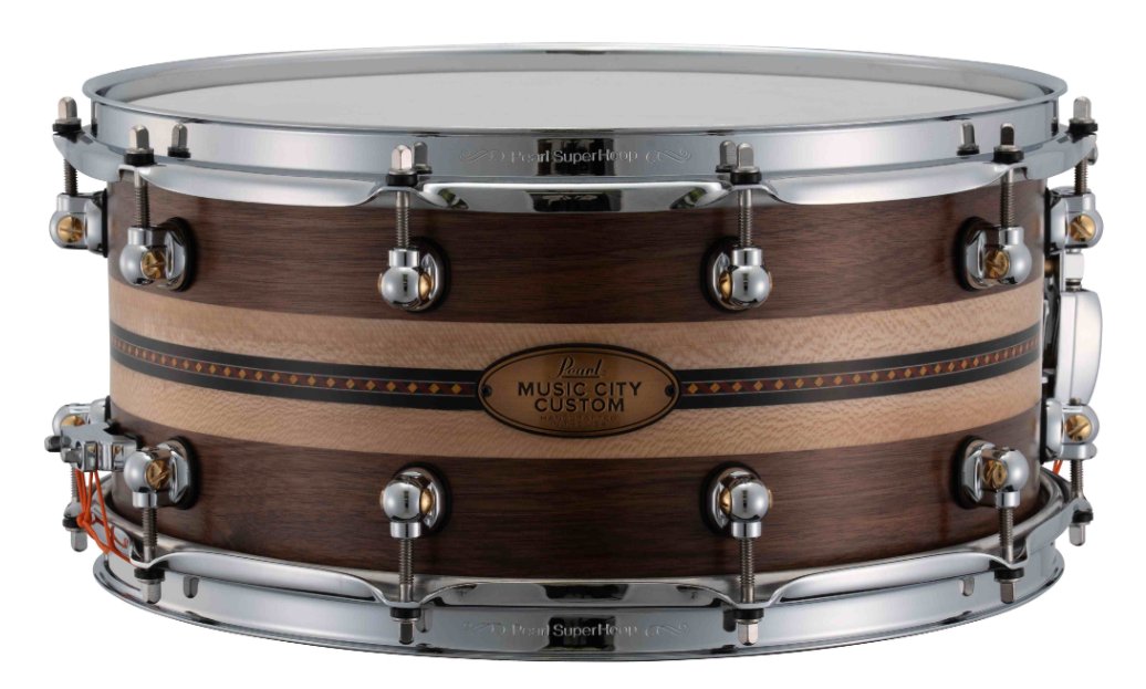 MUSIC CITY CUSTOM –USA Solid Shell Snare Drums – ③ ～Solid Walnut