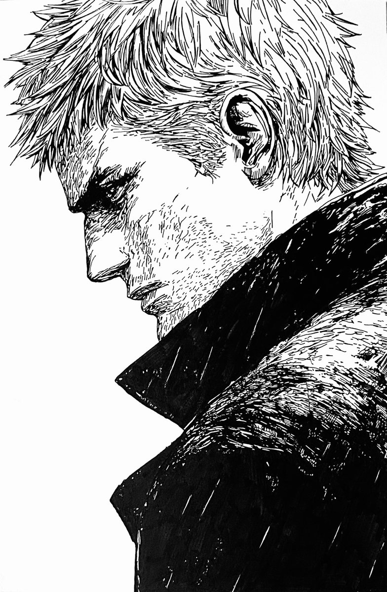 #DevilMayCry 
#DevilMayCry5
#nero 
毛細孔畫完才發現好像鬍子