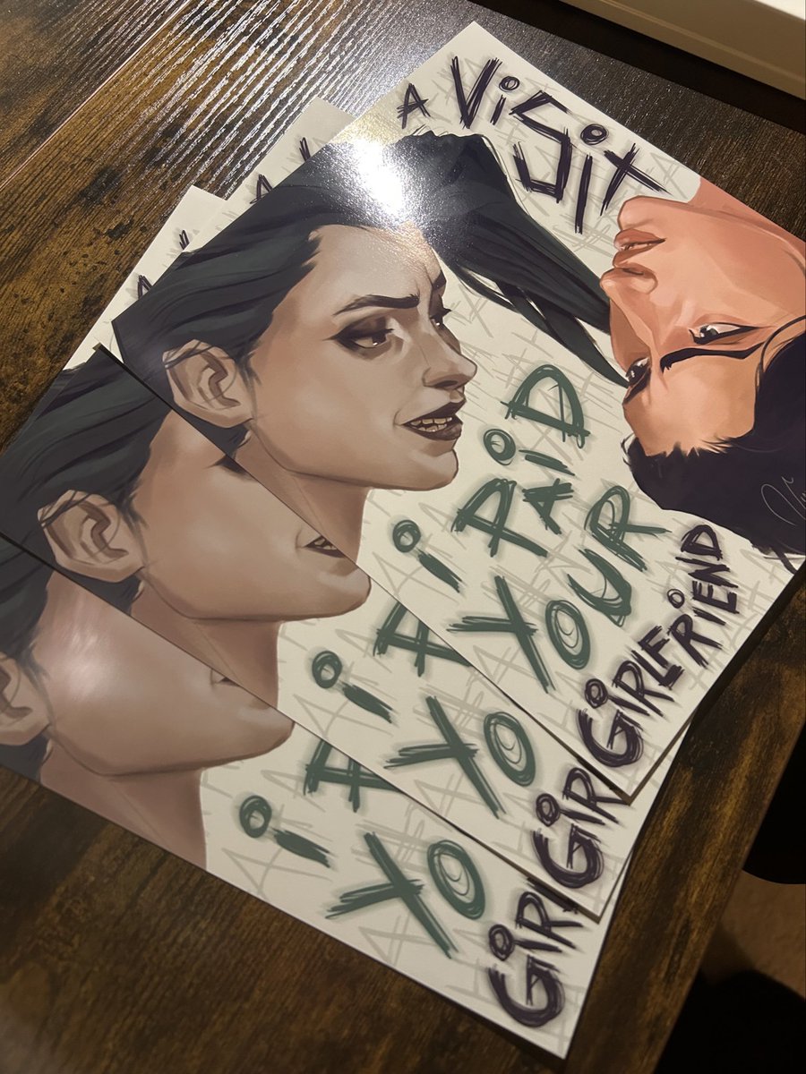 vincenzaarts's tweet photo. PRINTS AVAILABLE!
Link in bio to my Etsy :)

Been super busy, sorry for being inactive! 
New art is on the way, hoping to get it done in time to debut at St. Pete Comic Con this weekend!

#caitlynkiramman #JinxArcane #arcanefanart https://t.co/u6uyuD6VEI